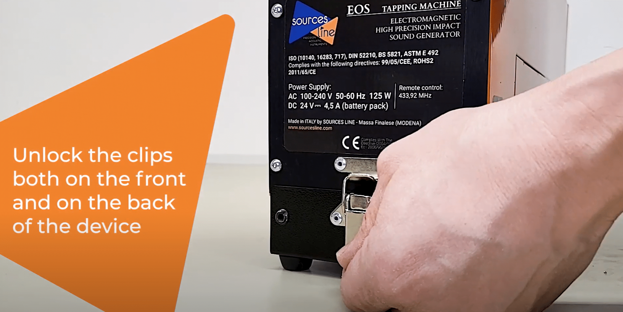 how to set up tapping machine video