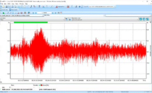 file opened in sound and vibration analysis software