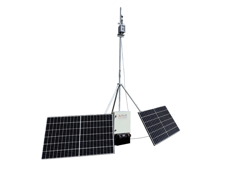 Renewable solar power for dust monitoring