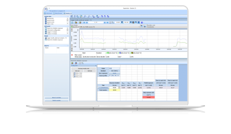Supervisor Health and Safety Software hand arm mock up