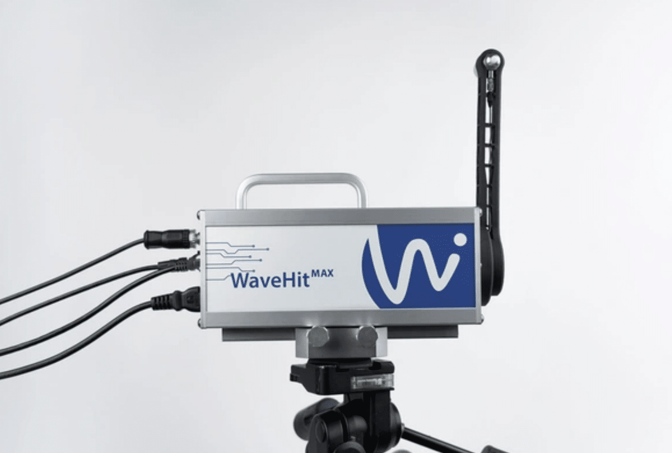 WaveHitMAX on tripod