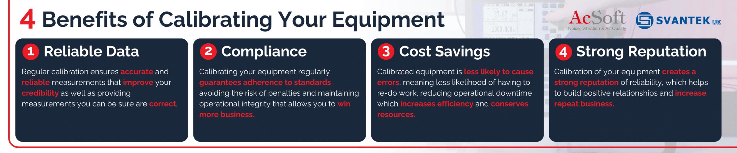 Benefits of calibrating your equipment