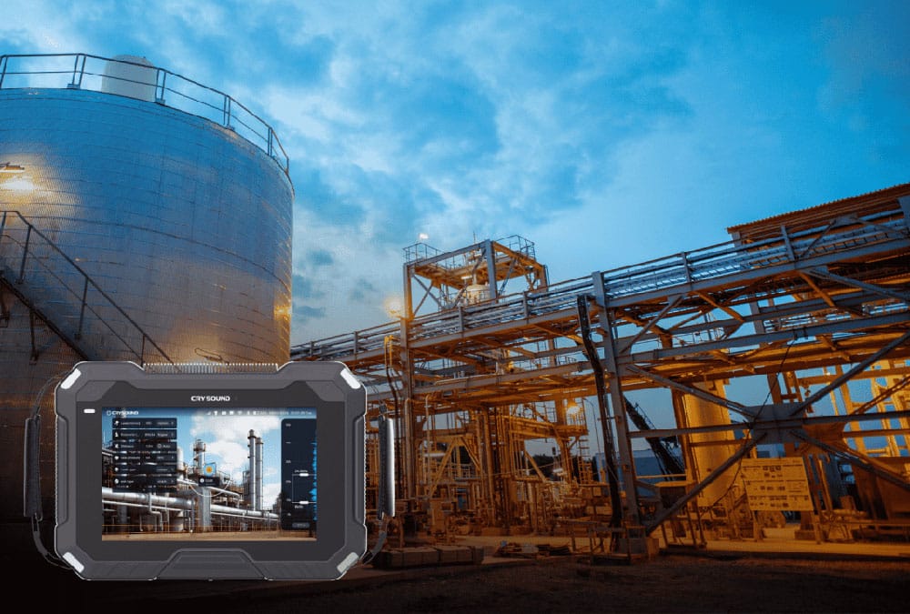 Crysound acoustic camera for accurate gas leak detection