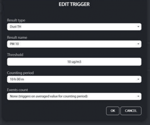edit trigger in svannet