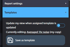 reporting settings in svannet
