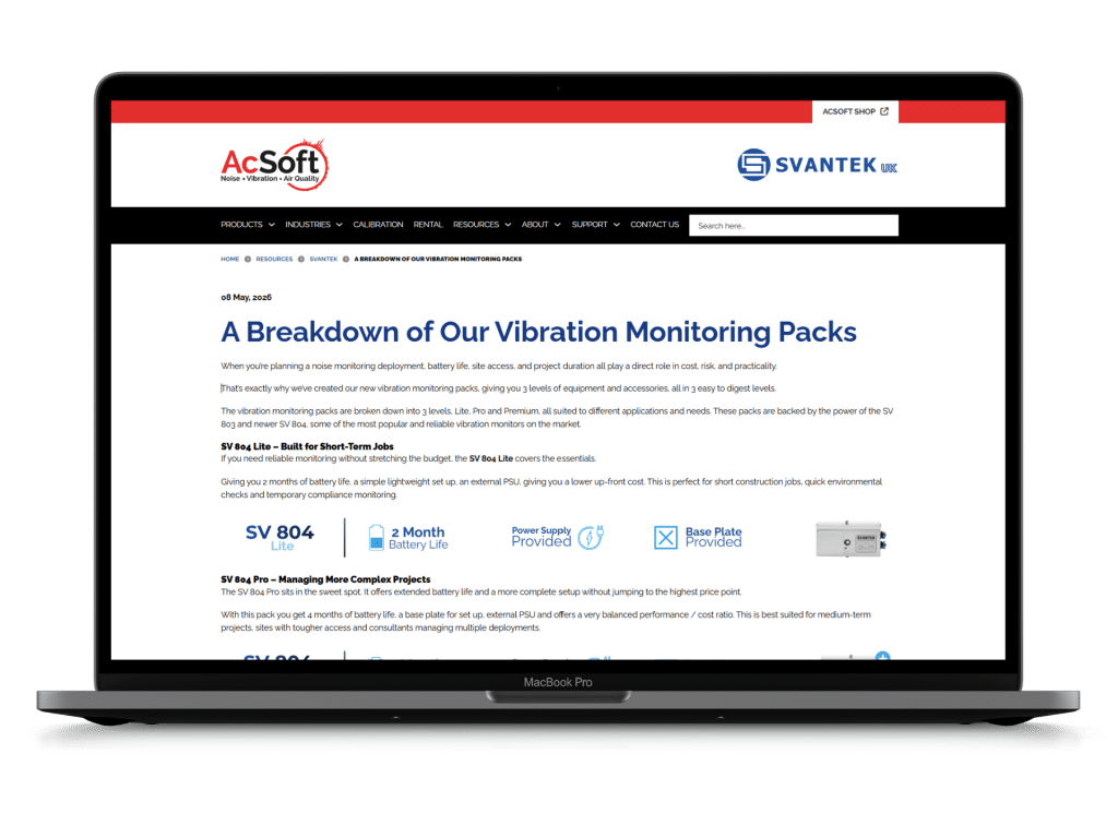 Vibration Monitoring Packs Blog